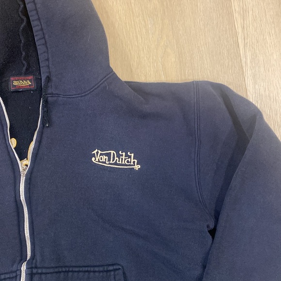 Vintage 2000s Von Dutch Black Originals Zip Front Jacket - Picture 3 of 8